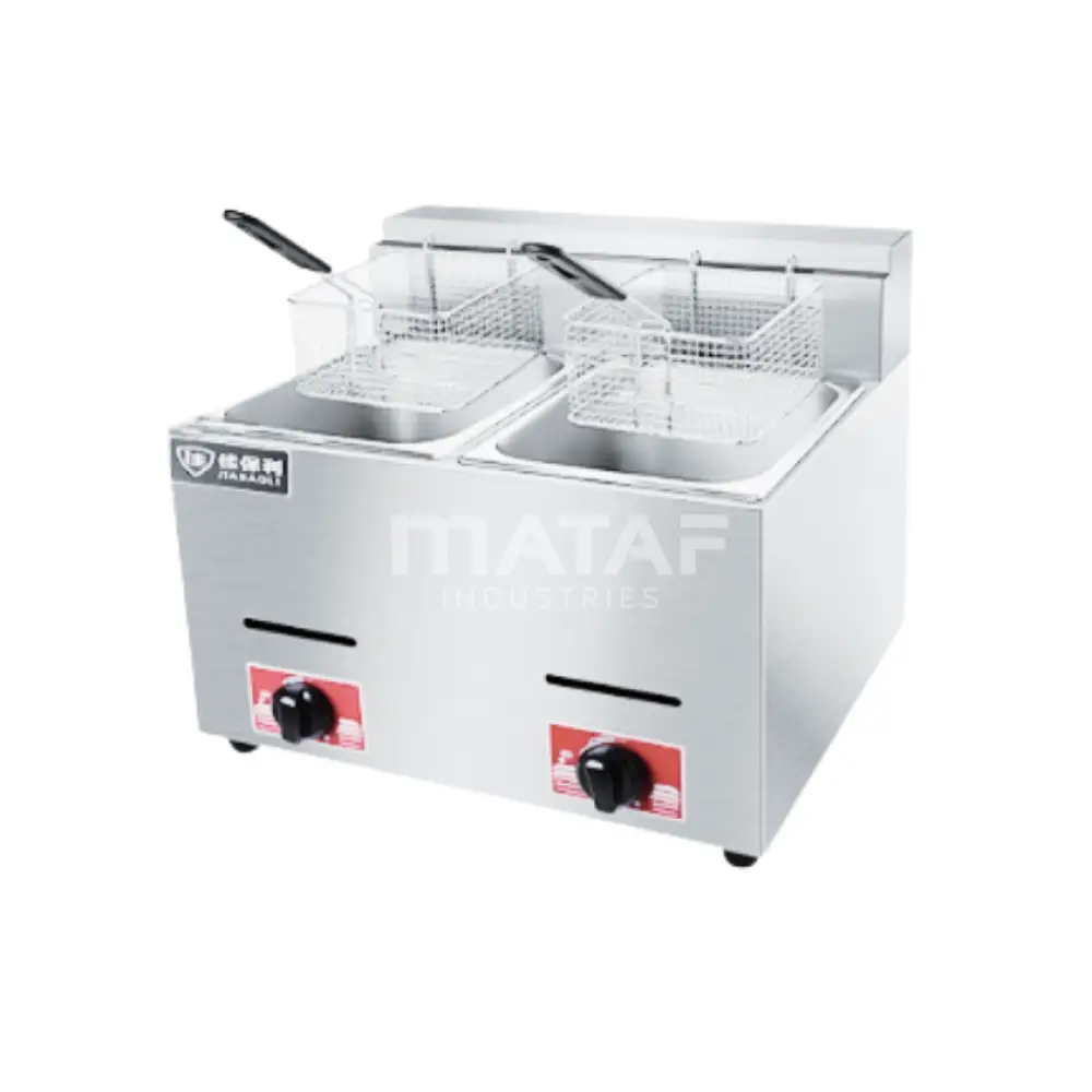 [GF-72] GF-72 DEEP FRYER GAS 10L+10L