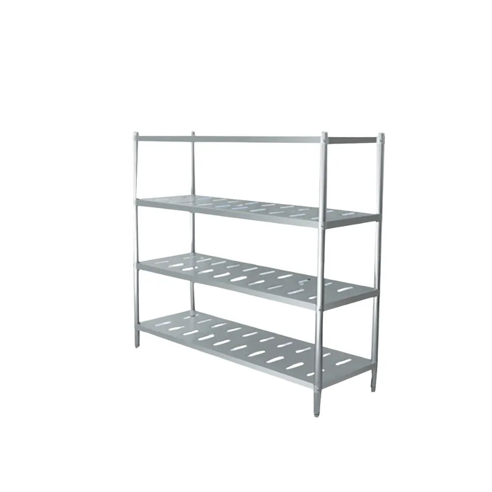 FSR1800-4WH 6FT STAINLESS STEEL RACK 4 TIER WITH HOLE (180X48X155)